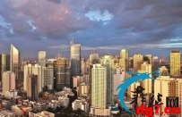 菲律宾马卡蒂市高楼耸入云霄在这里能看到发达城市的样子